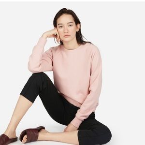 Everlane Blush Pink French Terry Crew Sweatshirt